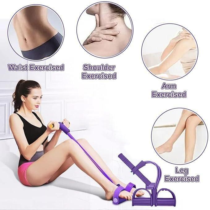 4-Rope Yoga Pedal Puller – Full Body Resistance Band for Stretching, Strength & Slimming