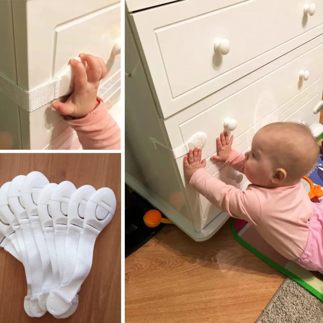 Child Safety Strap Locks - One Childproofing Solution for Home & Kitchen