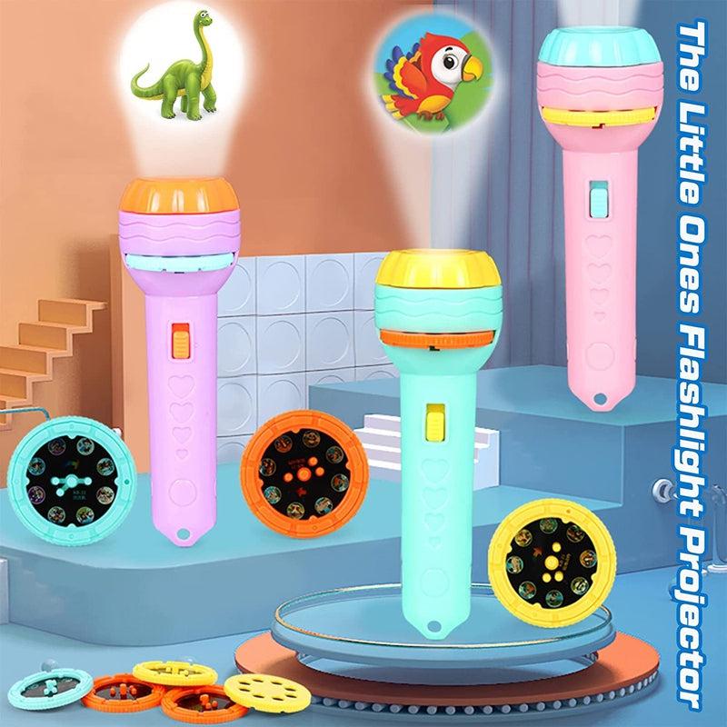 Educational Flashlight Toy with 24 Animated Patterns for Kids