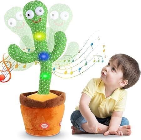 LED Musical Dancing Cactus Toy – Interactive Singing & Mimicry Plush for Kids