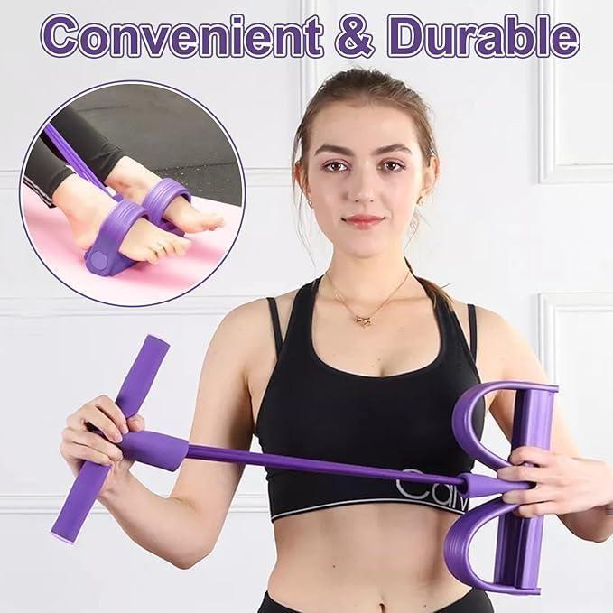 4-Rope Yoga Pedal Puller – Full Body Resistance Band for Stretching, Strength & Slimming