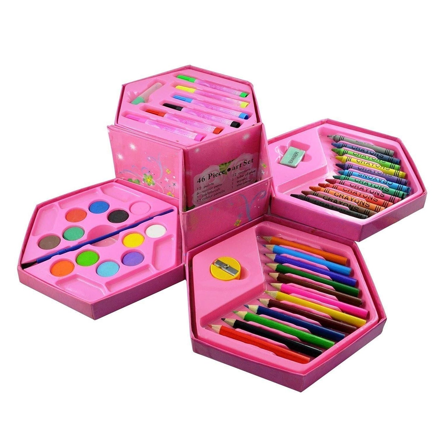 46-Piece Deluxe Art Set for Kids