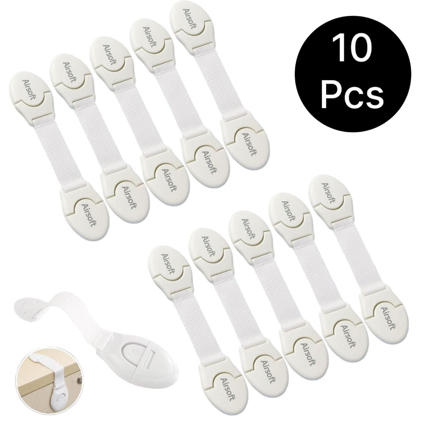 Child Safety Strap Locks - One Childproofing Solution for Home & Kitchen