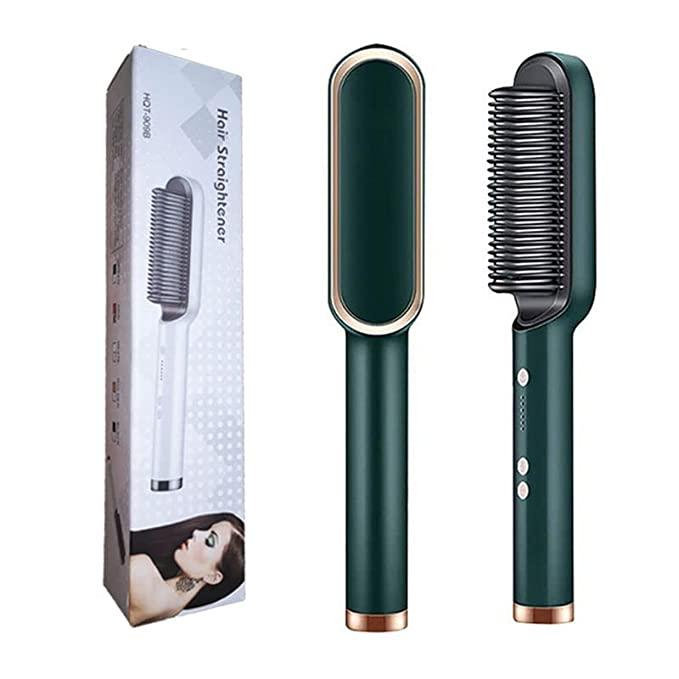 Professional 3-in-1 Electric Hair Straightener Comb Brush