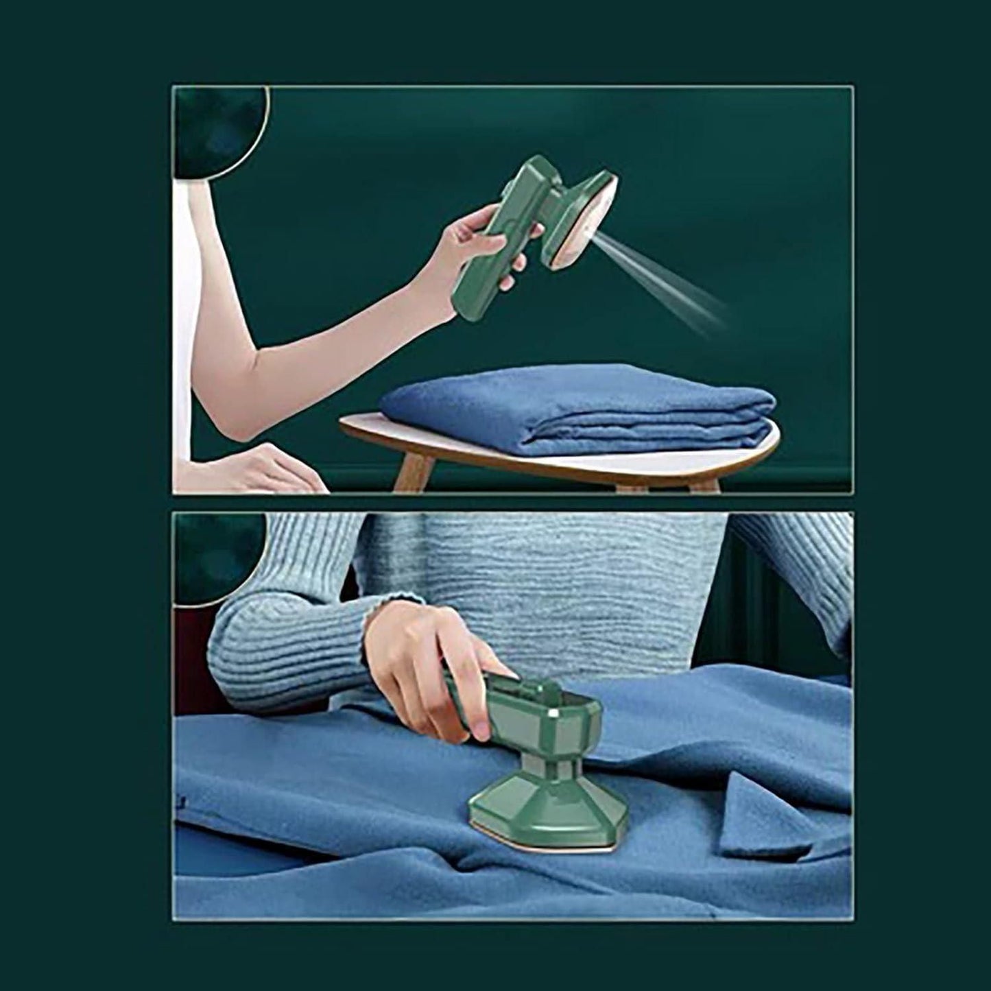 Portable Steamer Iron for Clothes (Perfect for Travel)