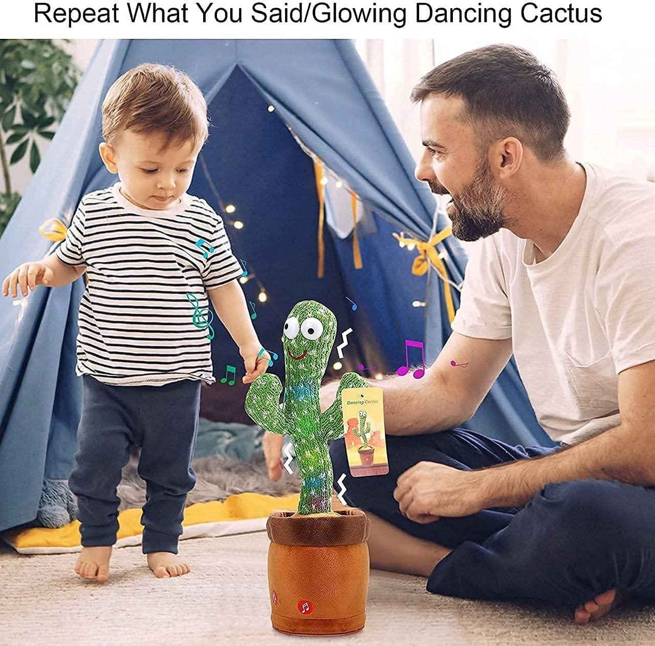 LED Musical Dancing Cactus Toy – Interactive Singing & Mimicry Plush for Kids