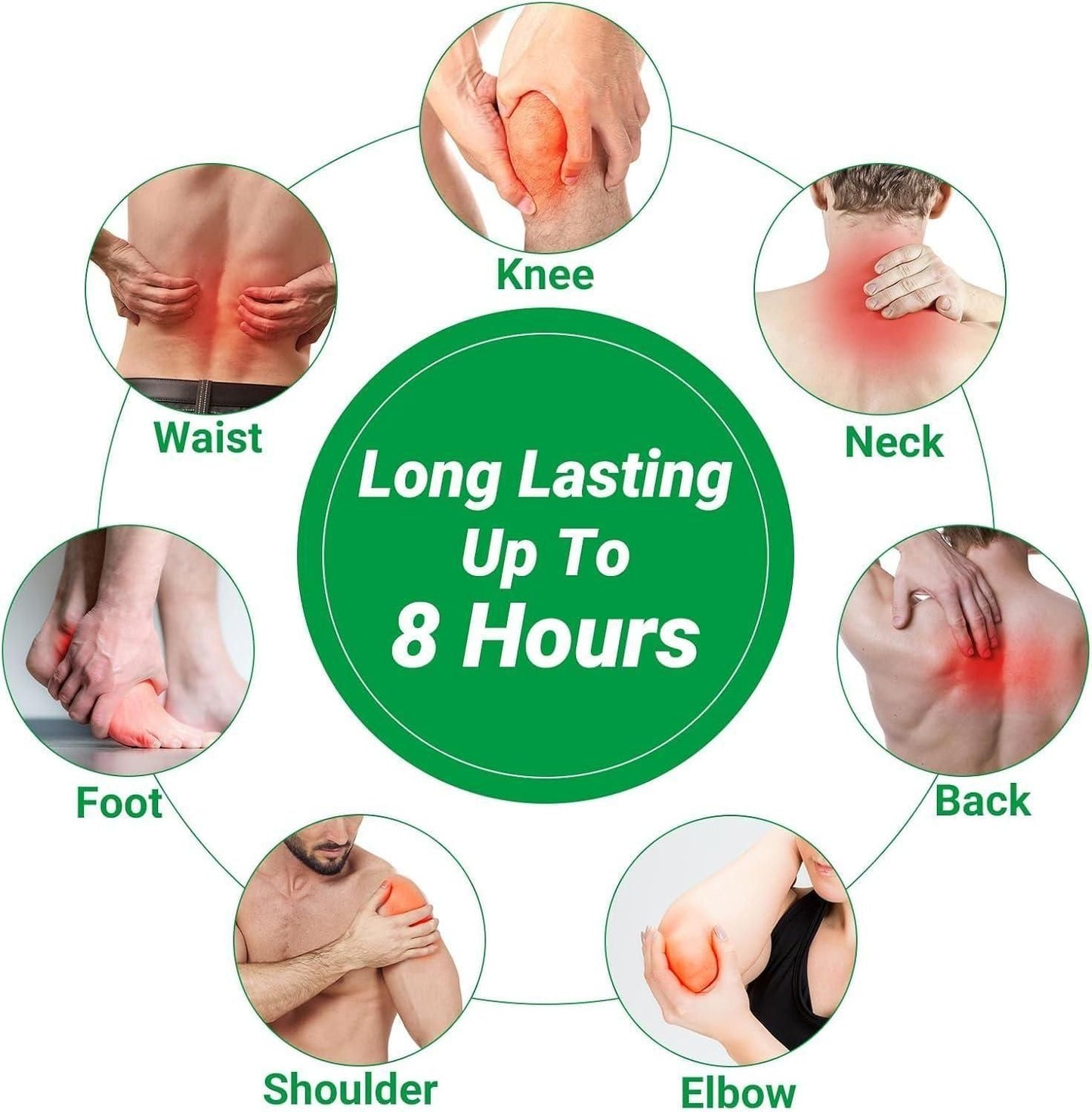 Heat Therapy Knee & Back Patches for Pain Relief