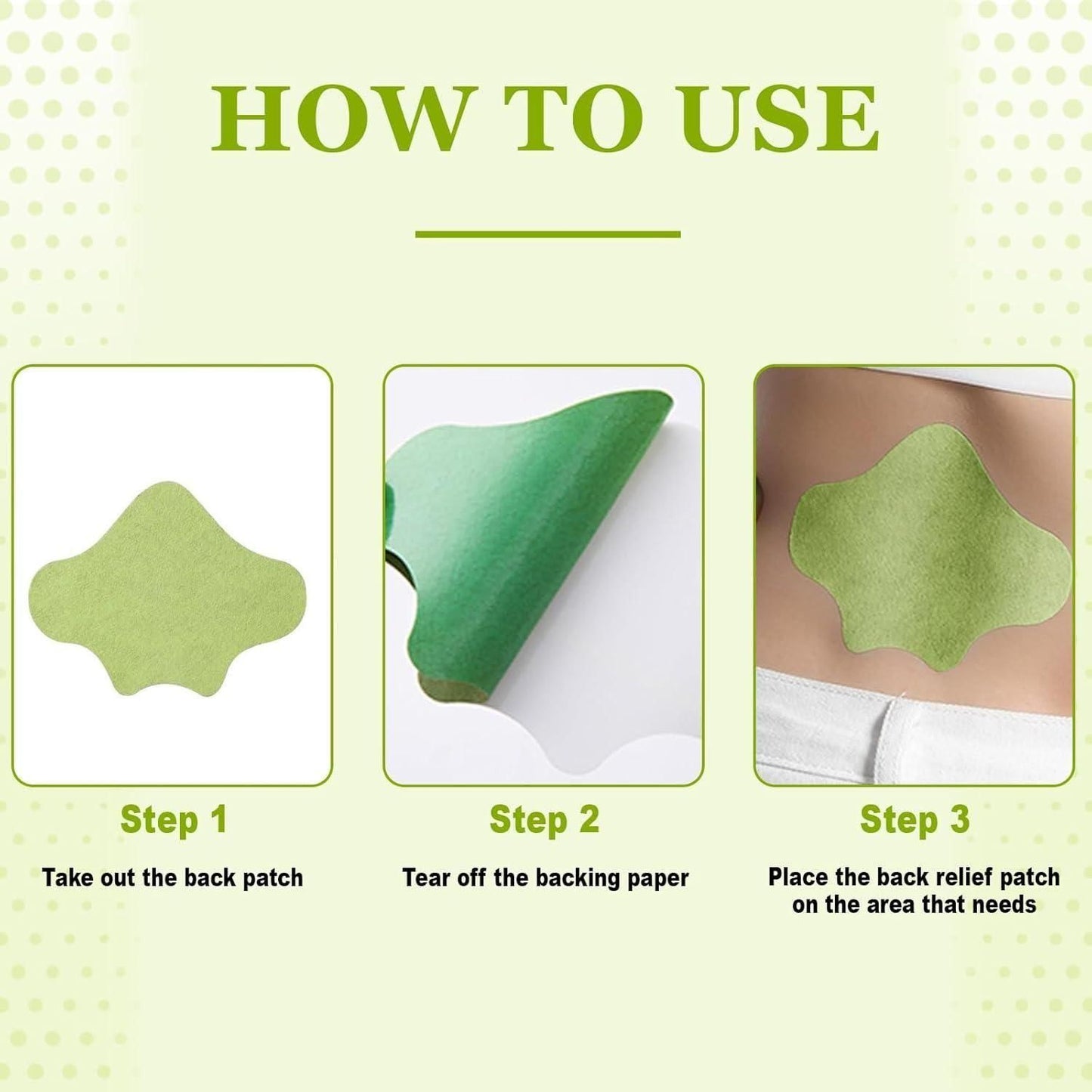 Heat Therapy Knee & Back Patches for Pain Relief