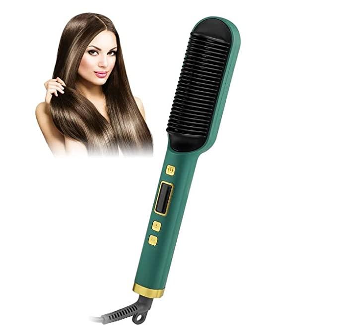Professional 3-in-1 Electric Hair Straightener Comb Brush