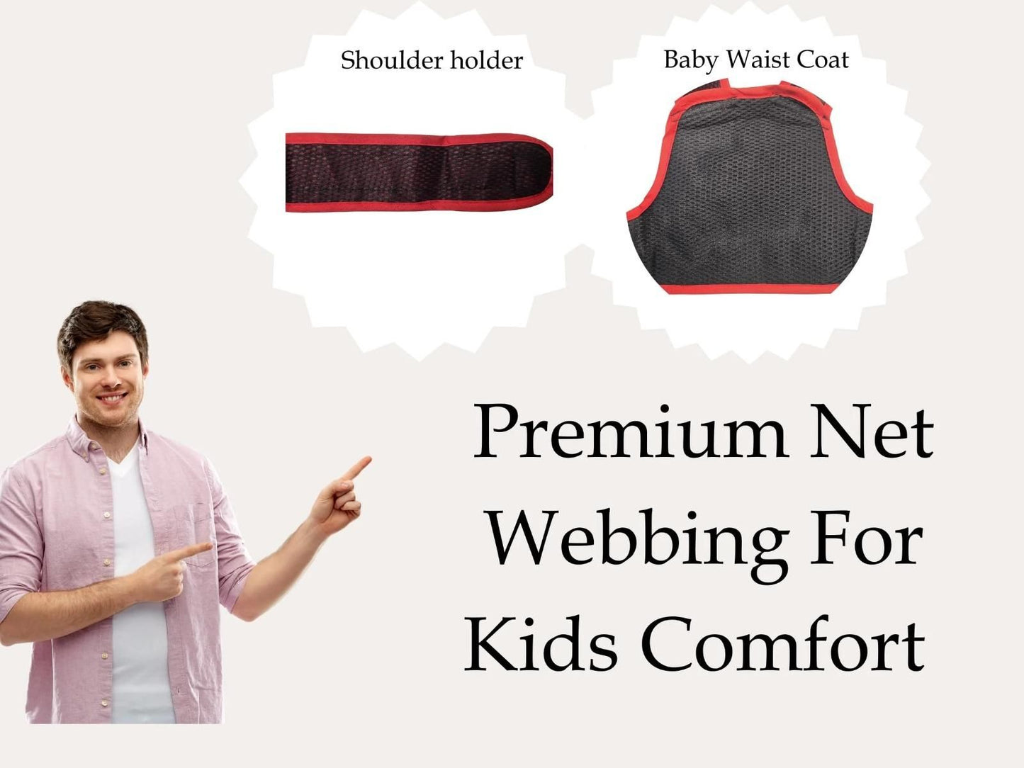 Portable Kids Safety Belt – Secure Child Seat Harness for Motorcycles & Scooters