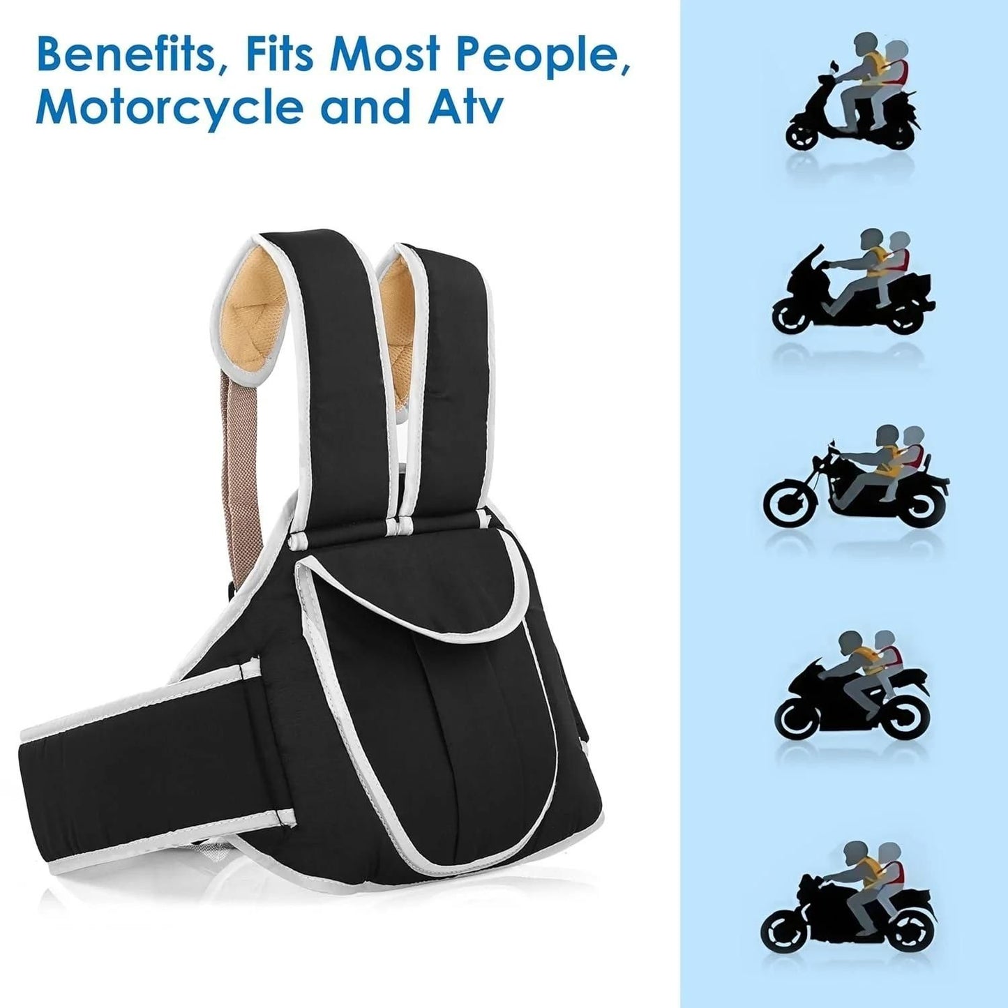 Portable Kids Safety Belt – Secure Child Seat Harness for Motorcycles & Scooters