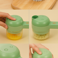 4-in-1 Portable Electric Vegetable Cutter – Wireless Food Chopper for Effortless Slicing, Dicing & Cleaning