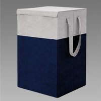 Elegant Laundry Organizer with Lid & Sturdy Side Handles – For Clothes and Toys