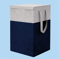 Elegant Laundry Organizer with Lid & Sturdy Side Handles – For Clothes and Toys