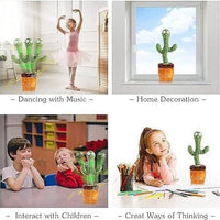 LED Musical Dancing Cactus Toy – Interactive Singing & Mimicry Plush for Kids