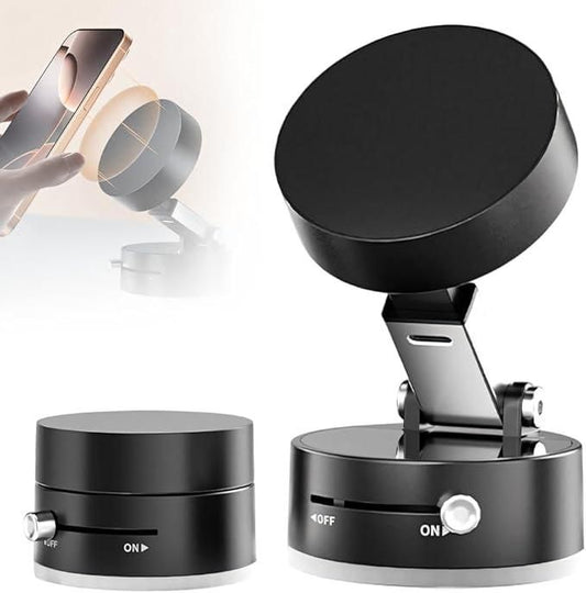 Vacuum Magnetic Suction Phone Holder (Sleek & Powerful)