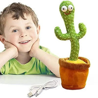 LED Musical Dancing Cactus Toy – Interactive Singing & Mimicry Plush for Kids