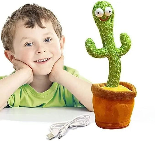 LED Musical Dancing Cactus Toy – Interactive Singing & Mimicry Plush for Kids