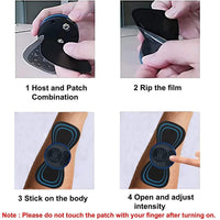 Mini Electric Massager with 8 Modes & 19 Intensity Levels | Rechargeable Pain Relief Pad for Back, Legs, Arms & Shoulders