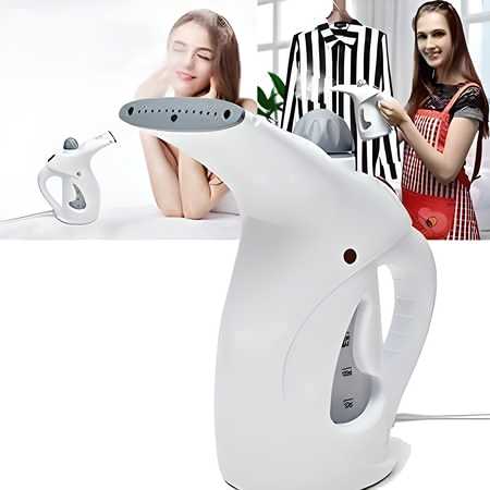 2-in-1 Fast Heat Handheld Garment & Facial Steamer – Compact & Travel-Friendly