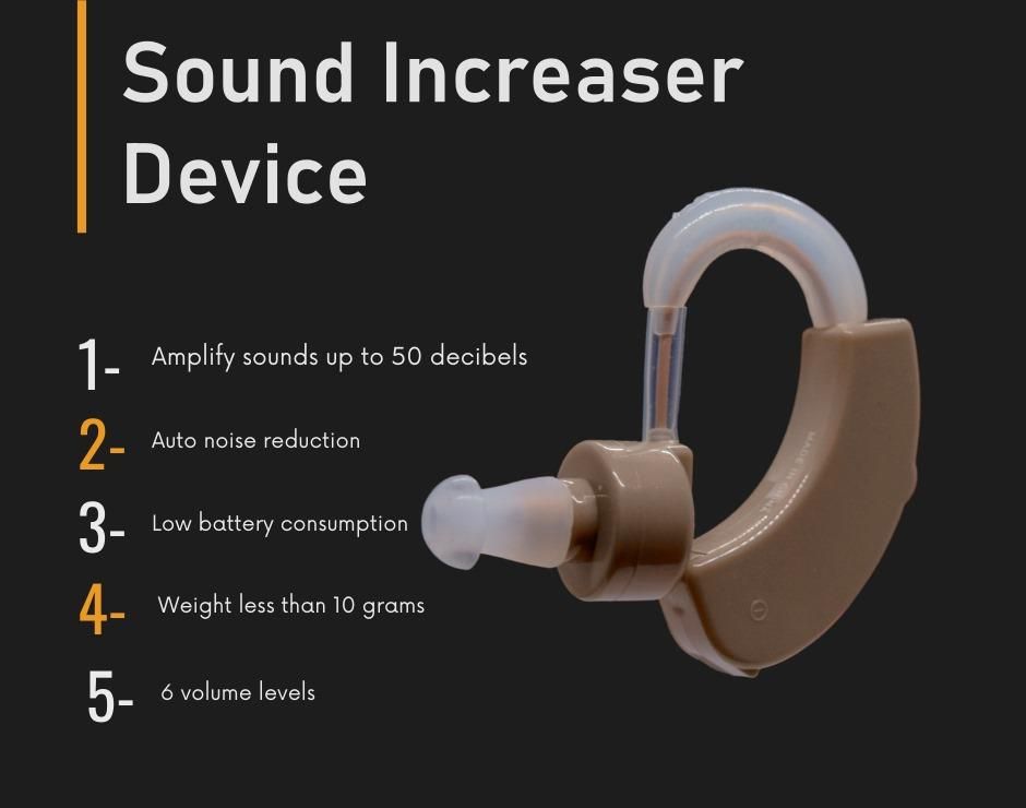 Ultra Clear Hearing Aid for Seniors  – Comfortable, Discreet &amp; Rechargeable Ear Hearing Machine