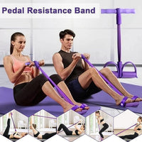 4-Rope Yoga Pedal Puller – Full Body Resistance Band for Stretching, Strength & Slimming