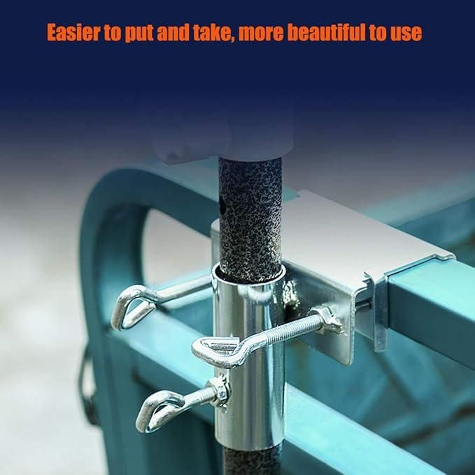 Heavy-Duty Rod Clamp Holder for Sun Umbrella