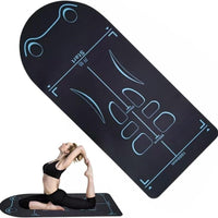 Non-Slip Yoga Mat with Asana Guide Lines