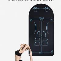 Non-Slip Yoga Mat with Asana Guide Lines
