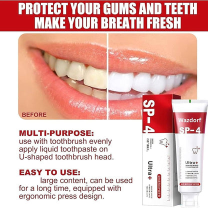 SP4 Ultra Brightening Toothpaste for Stain Removal and Enamel Protection (BUY 1 GET 1 FREE)